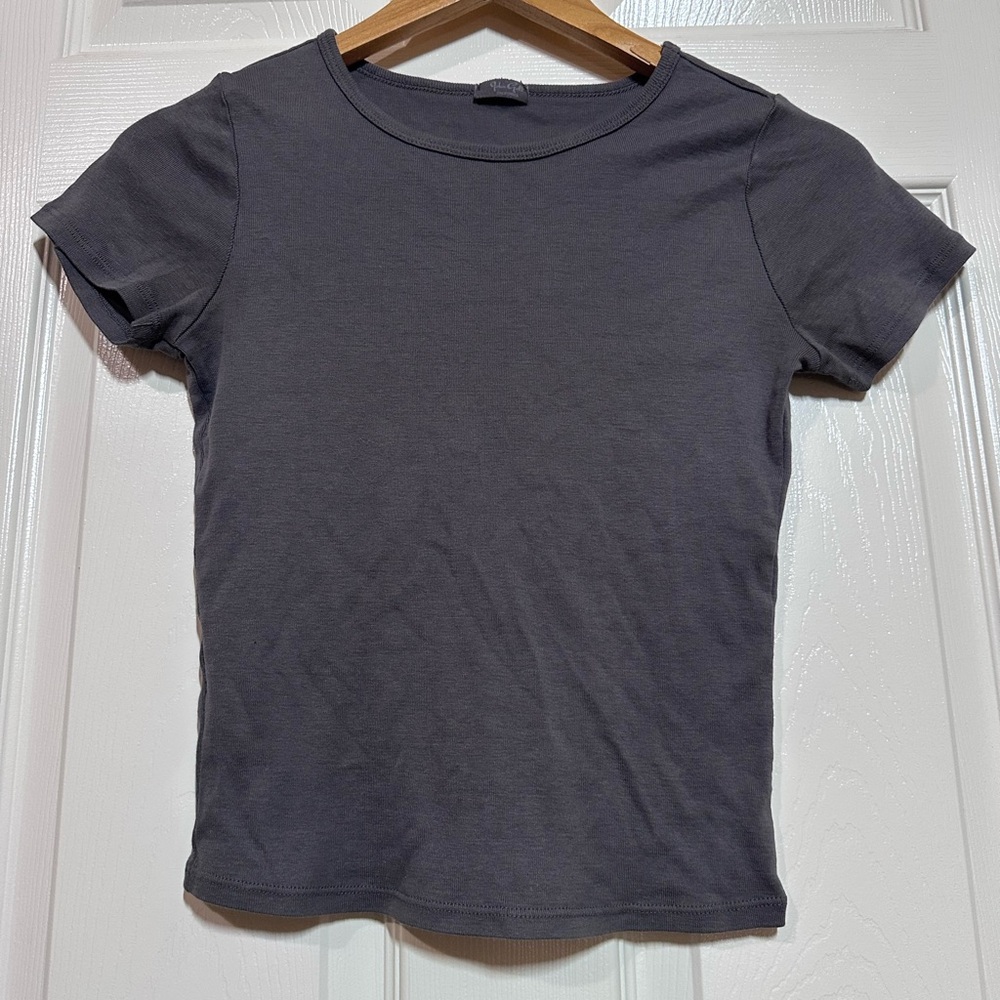 Gray Crew Neck T-Shirt